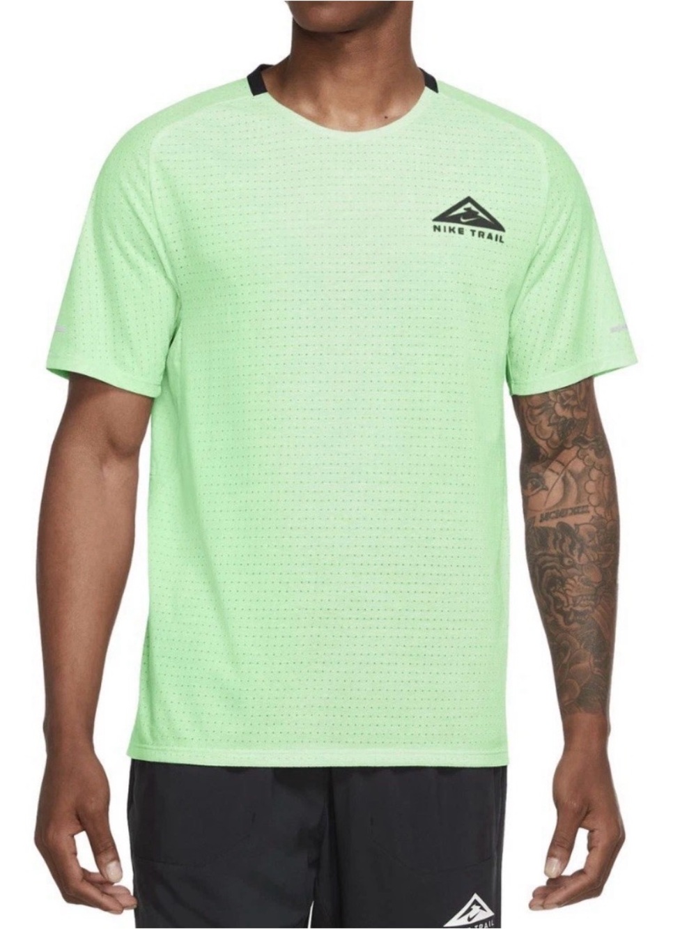 Nike Trail Solar Chase Dri-FIT Short Sleeve Top - DV9305 976 green